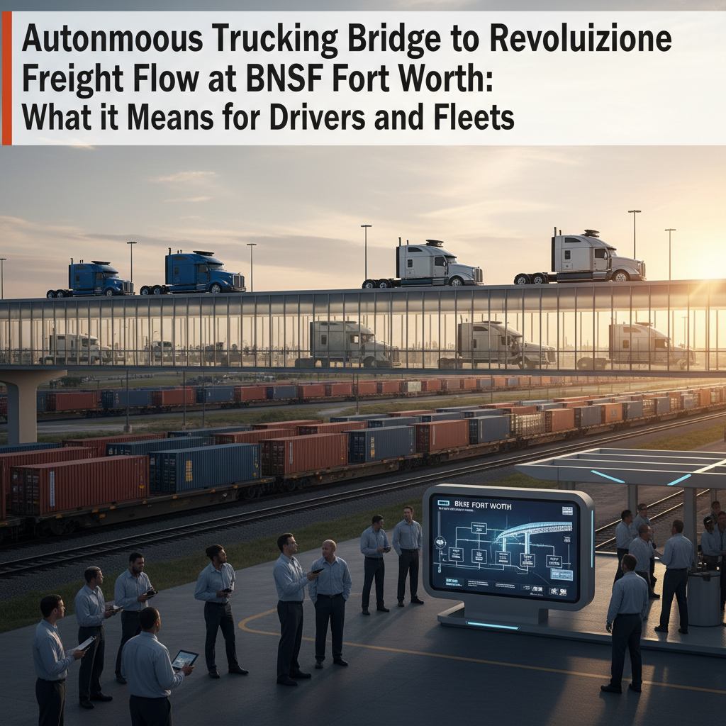 Autonomous Trucking Bridge to Revolutionize Freight Flow at BNSF Fort Worth: What it Means for Drivers and Fleets