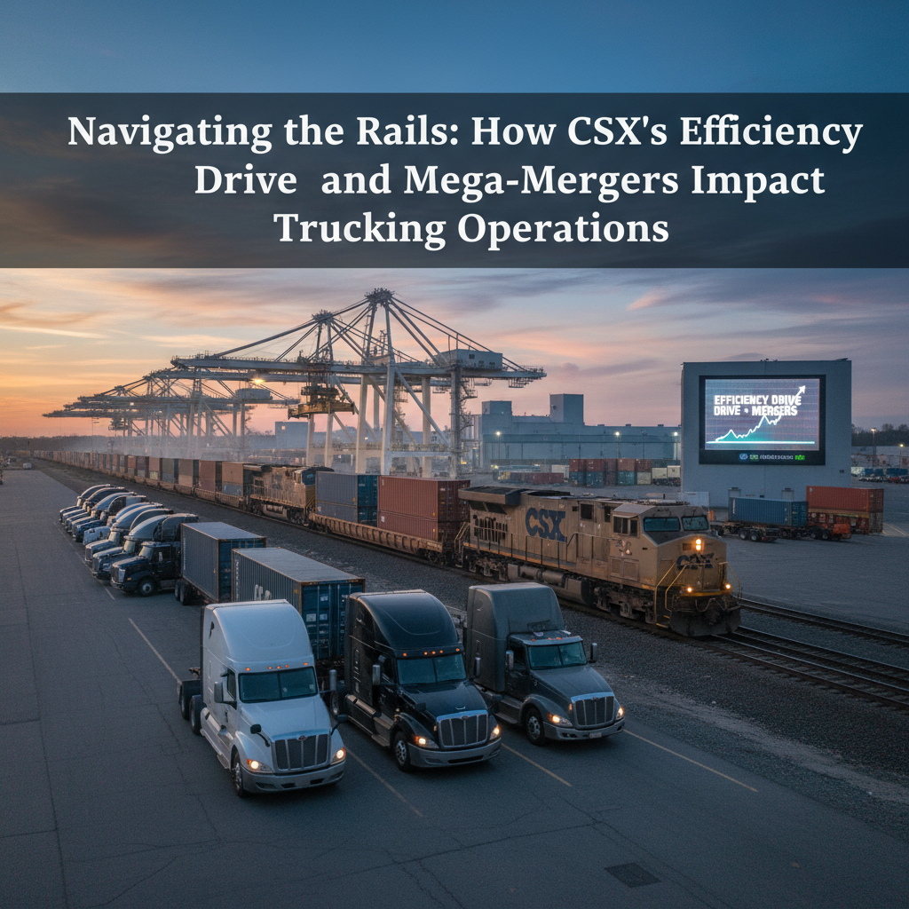 Navigating the Rails: How CSX's Efficiency Drive and Mega-Mergers Impact Trucking Operations