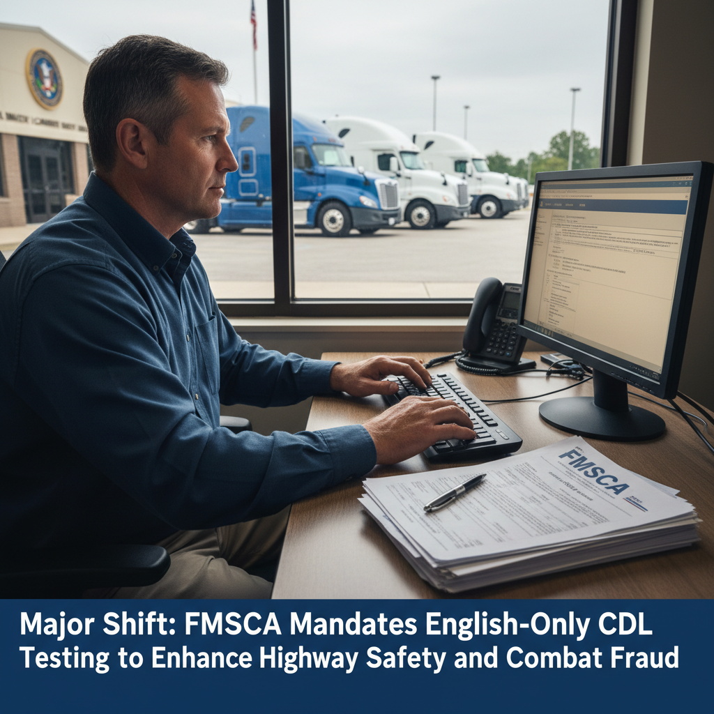 Major Shift: FMCSA Mandates English-Only CDL Testing to Enhance Highway Safety and Combat Fraud