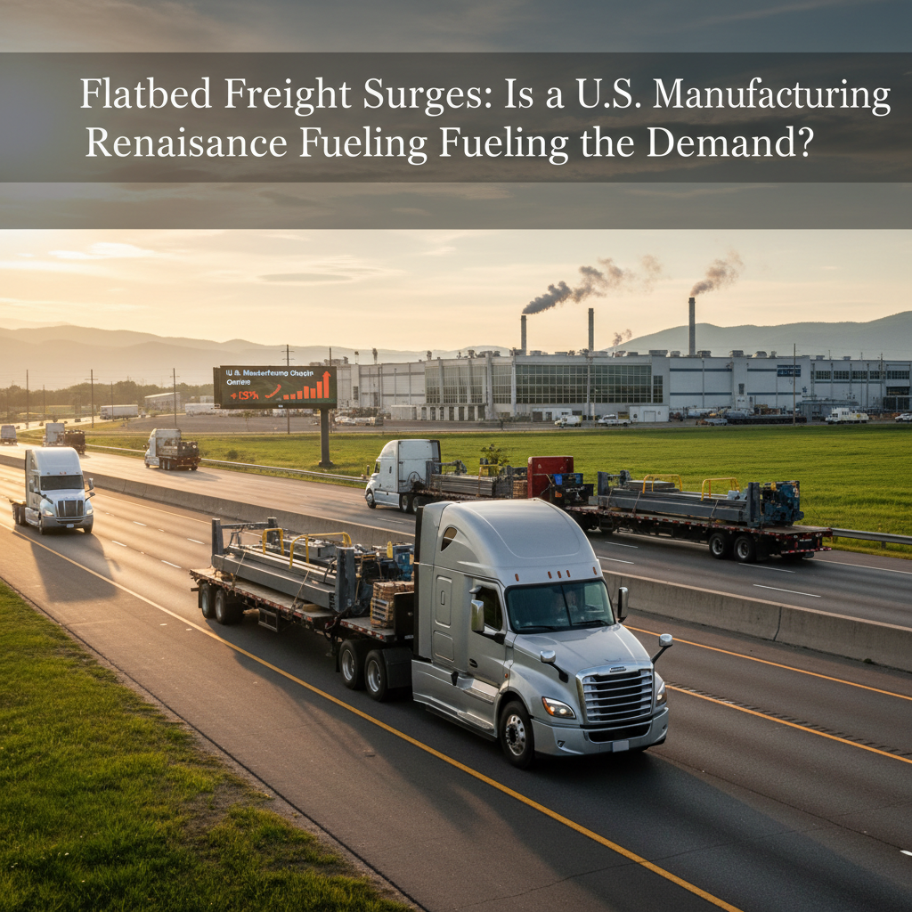 Flatbed Freight Surges: Is a U.S. Manufacturing Renaissance Fueling the Demand?