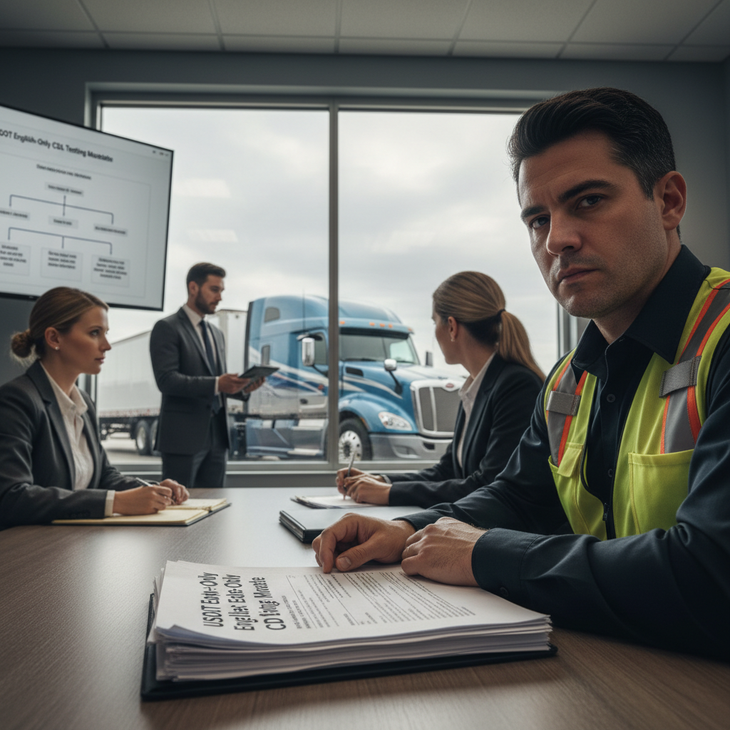 USDOT Mandates English-Only CDL Testing: What Truckers and Fleet Managers Need to Know About New Safety Regulations