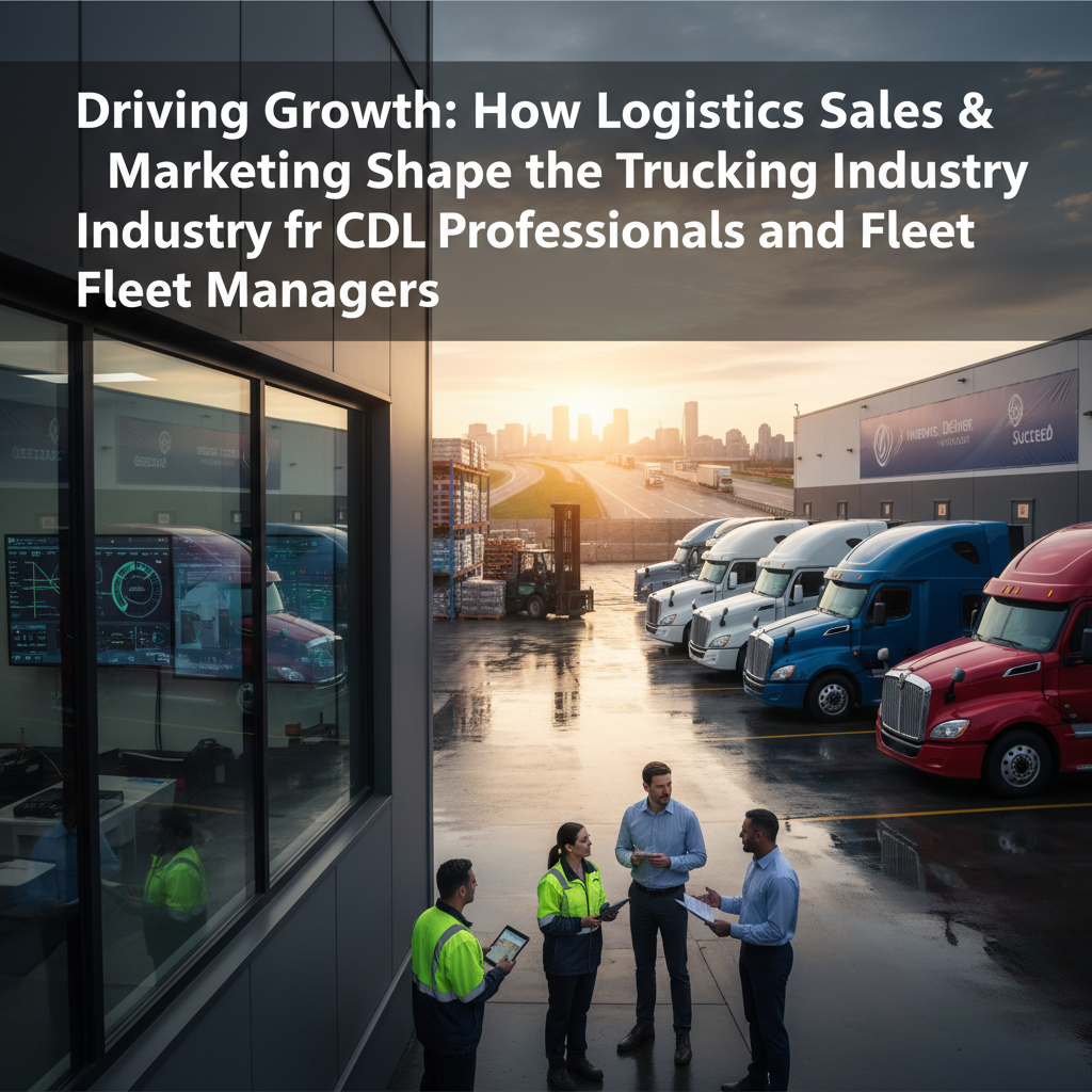 Driving Growth: How Logistics Sales & Marketing Shape the Trucking Industry for CDL Professionals and Fleet Managers