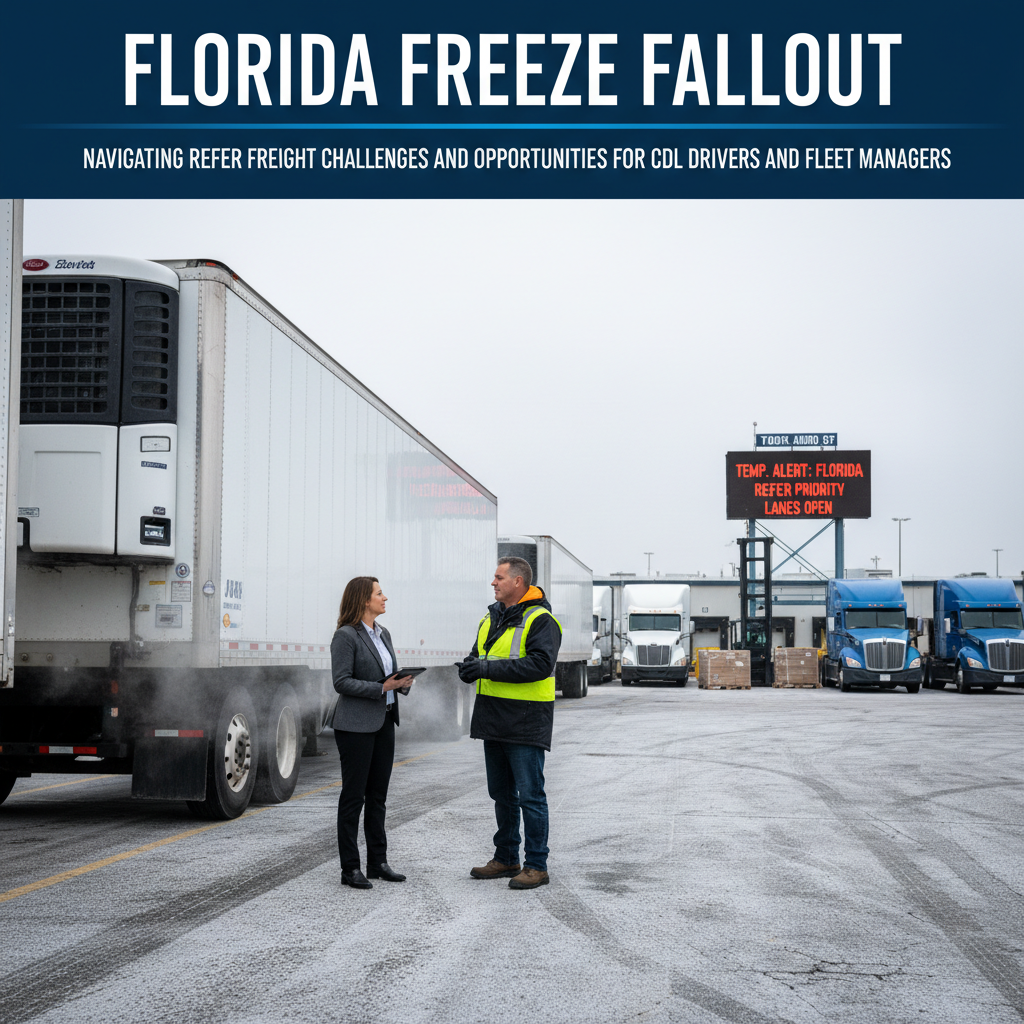 Florida Freeze Fallout: Navigating Reefer Freight Challenges and Opportunities for CDL Drivers and Fleet Managers