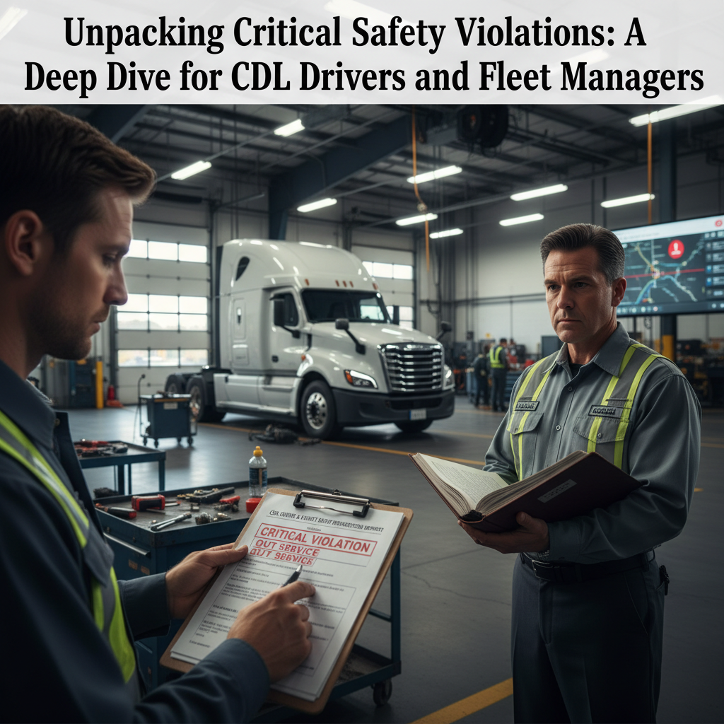 Unpacking Critical Safety Violations: A Deep Dive for CDL Drivers and Fleet Managers