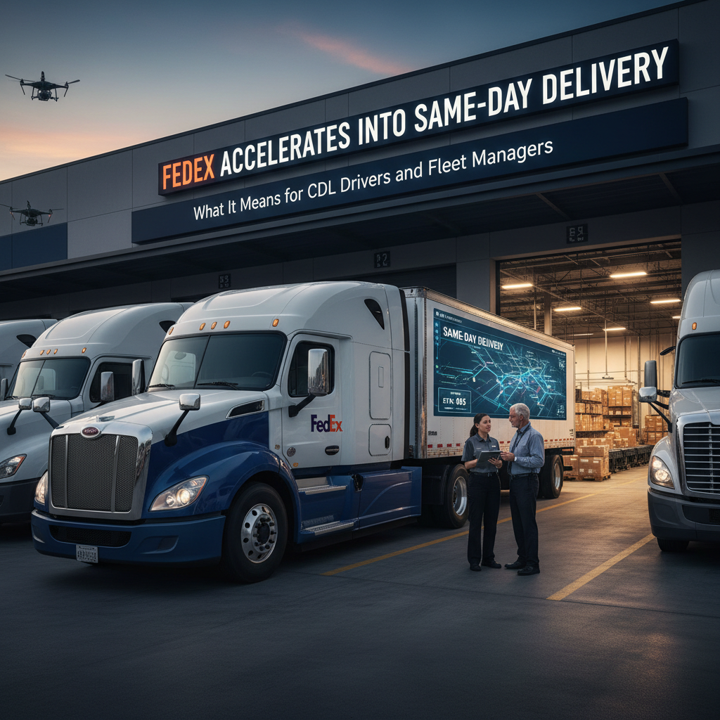 FedEx Accelerates into Same-Day Delivery: What It Means for CDL Drivers and Fleet Managers
