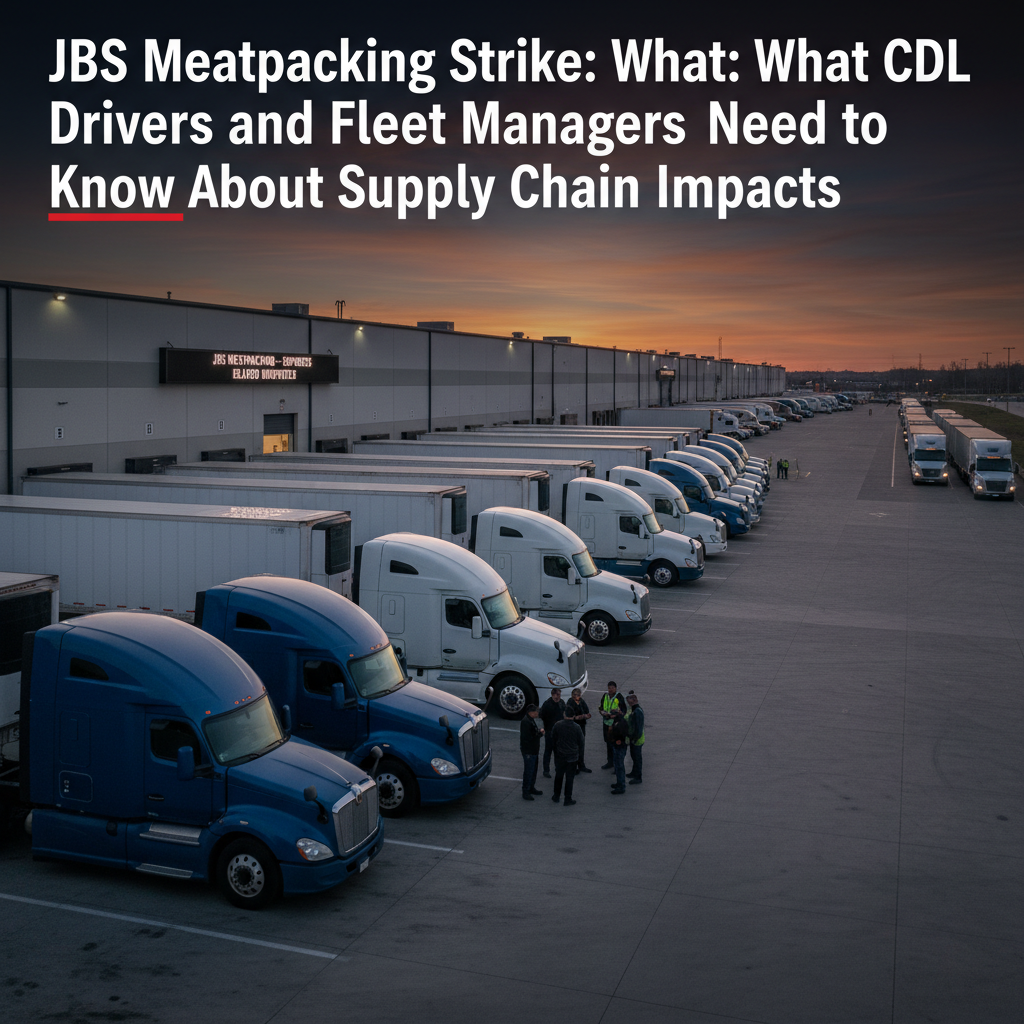 JBS Meatpacking Strike: What CDL Drivers and Fleet Managers Need to Know About Supply Chain Impacts