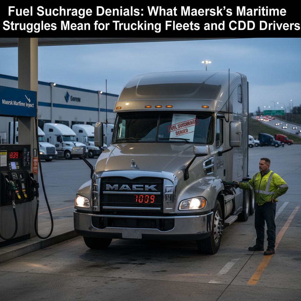Fuel Surcharge Denials: What Maersk's Maritime Struggles Mean for Trucking Fleets and CDL Drivers