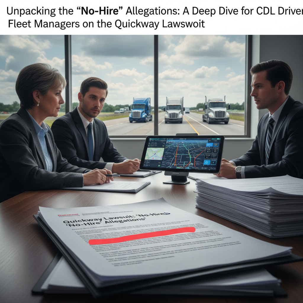 Unpacking the 'No-Hire' Allegations: A Deep Dive for CDL Drivers and Fleet Managers on the Quickway Lawsuit
