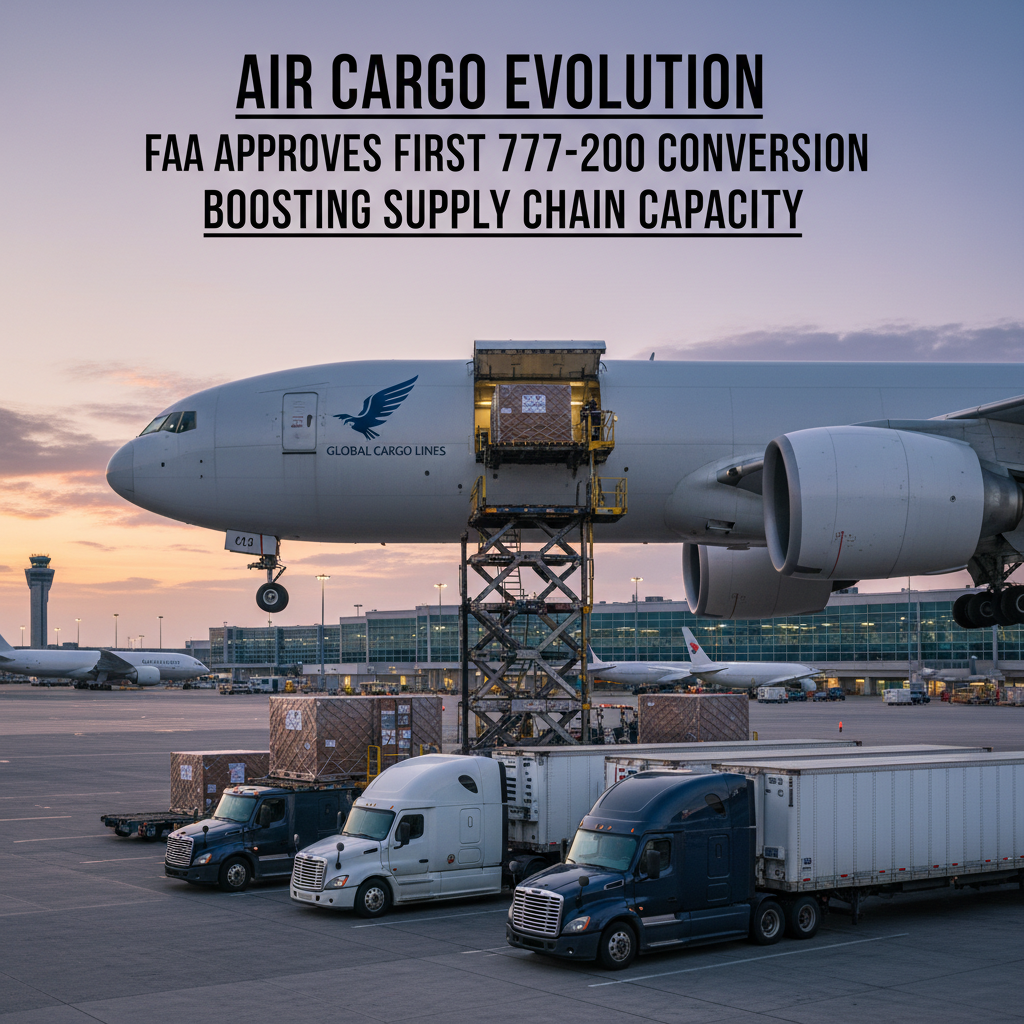 Air Cargo Evolution: FAA Approves First Boeing 777-200 Passenger-to-Freighter Conversion, Boosting Supply Chain Capacity
