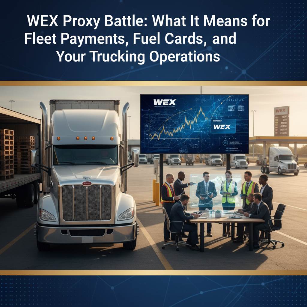 WEX Proxy Battle: What It Means for Fleet Payments, Fuel Cards, and Your Trucking Operations
