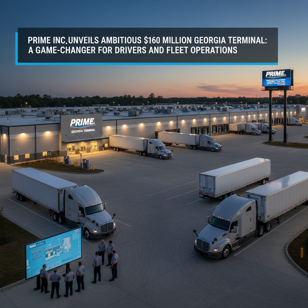 Prime Inc. Unveils Ambitious $160 Million Georgia Terminal: A Game-Changer for Drivers and Fleet Operations
