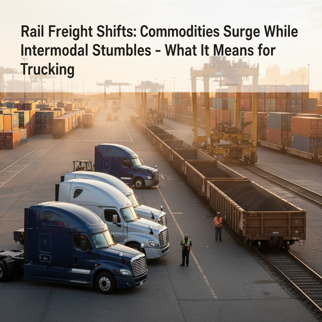 Rail Freight Shifts: Commodities Surge While Intermodal Stumbles – What It Means for Trucking