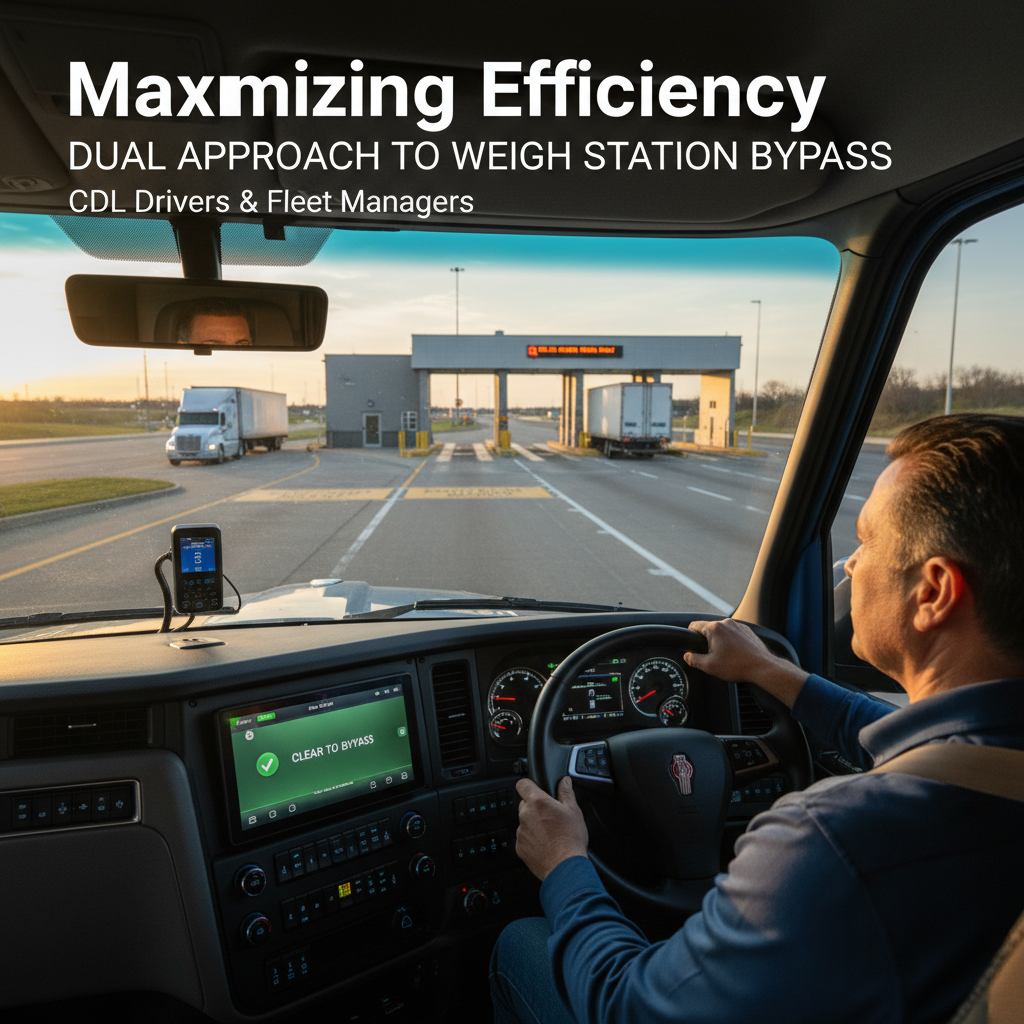 Maximizing Efficiency: Why a Dual Approach to Weigh Station Bypass is Essential for CDL Drivers and Fleet Managers