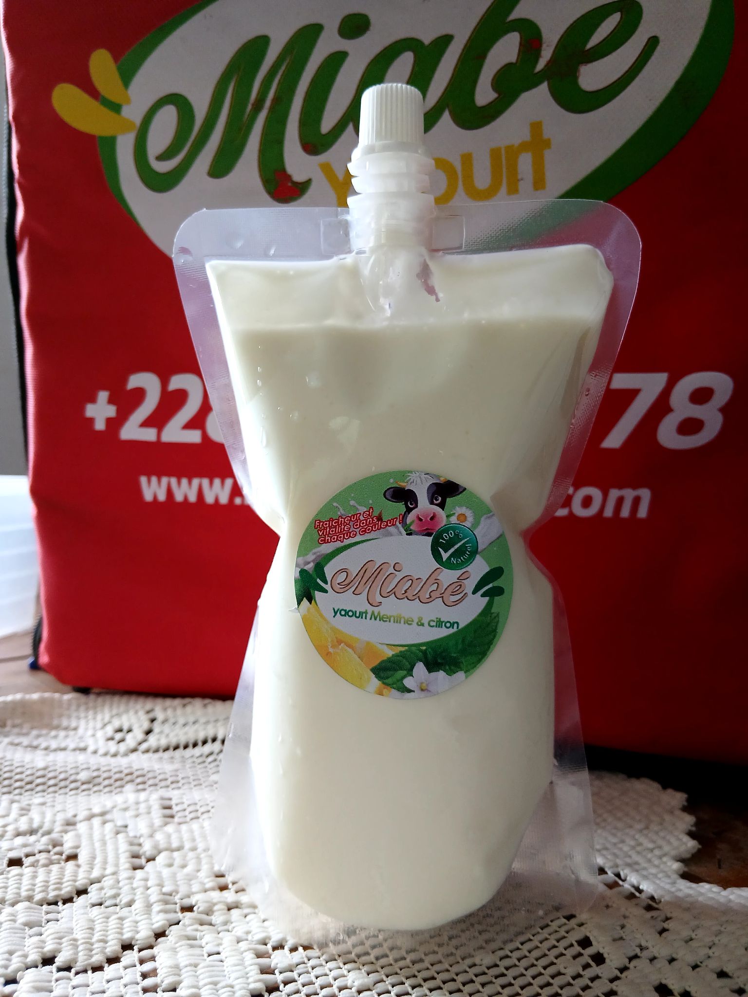 Yaourt au citron et menthe 