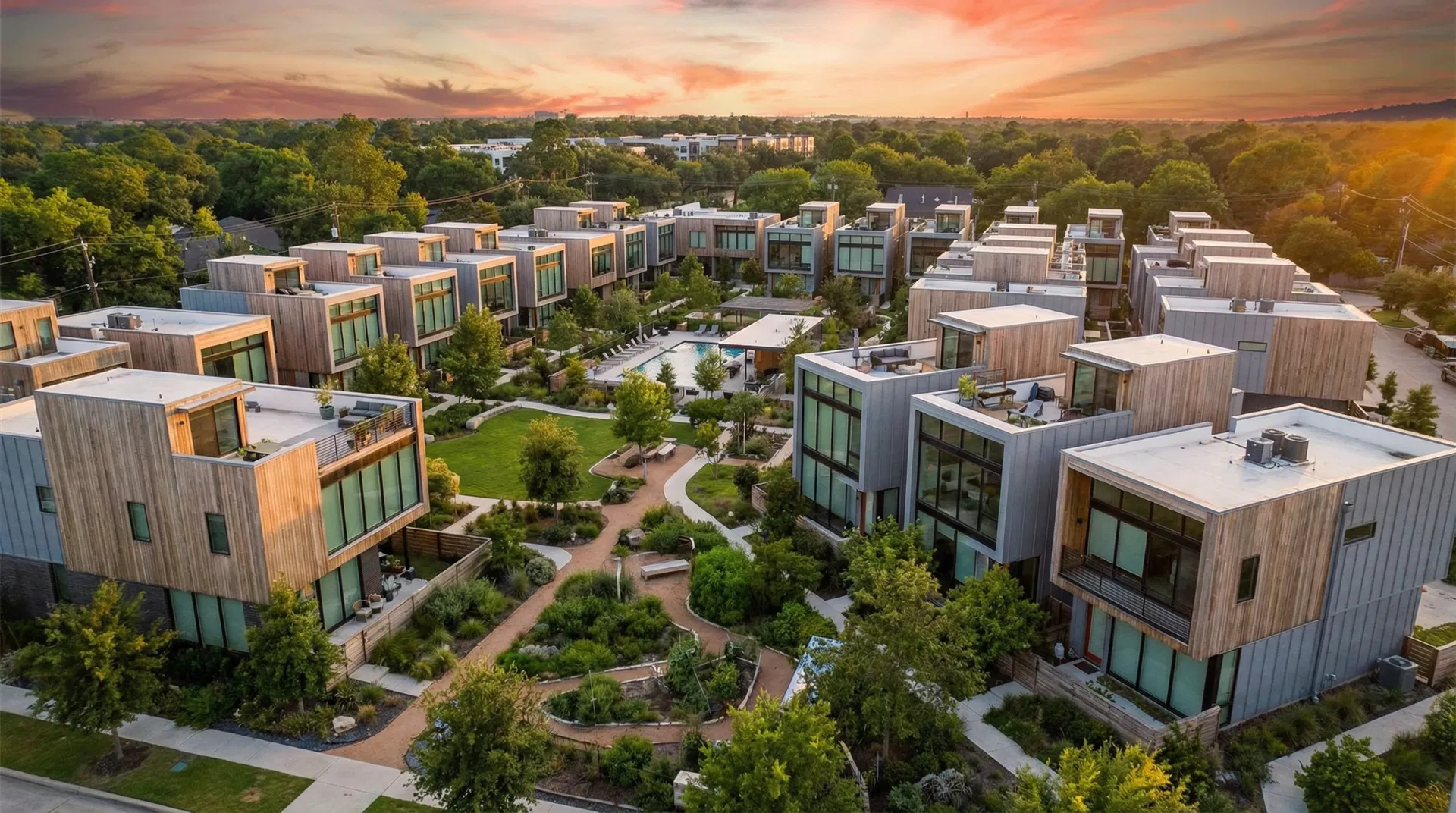 Modern co-living development