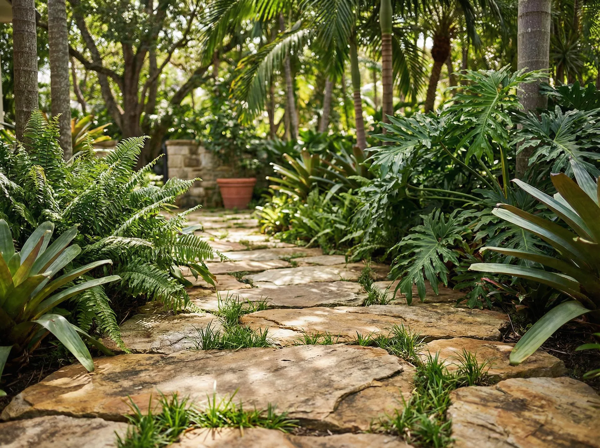 Caminhos e Calçadas em Concreto Estampado