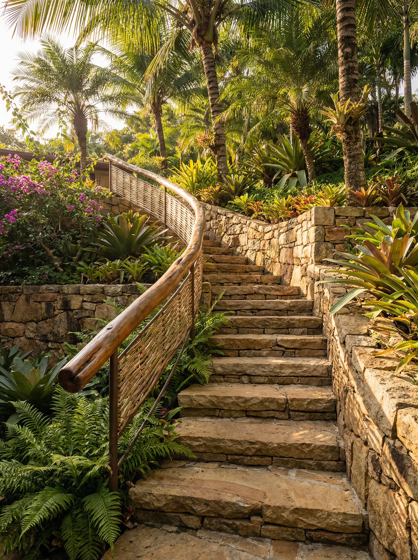 Escadas em Concreto Estampado