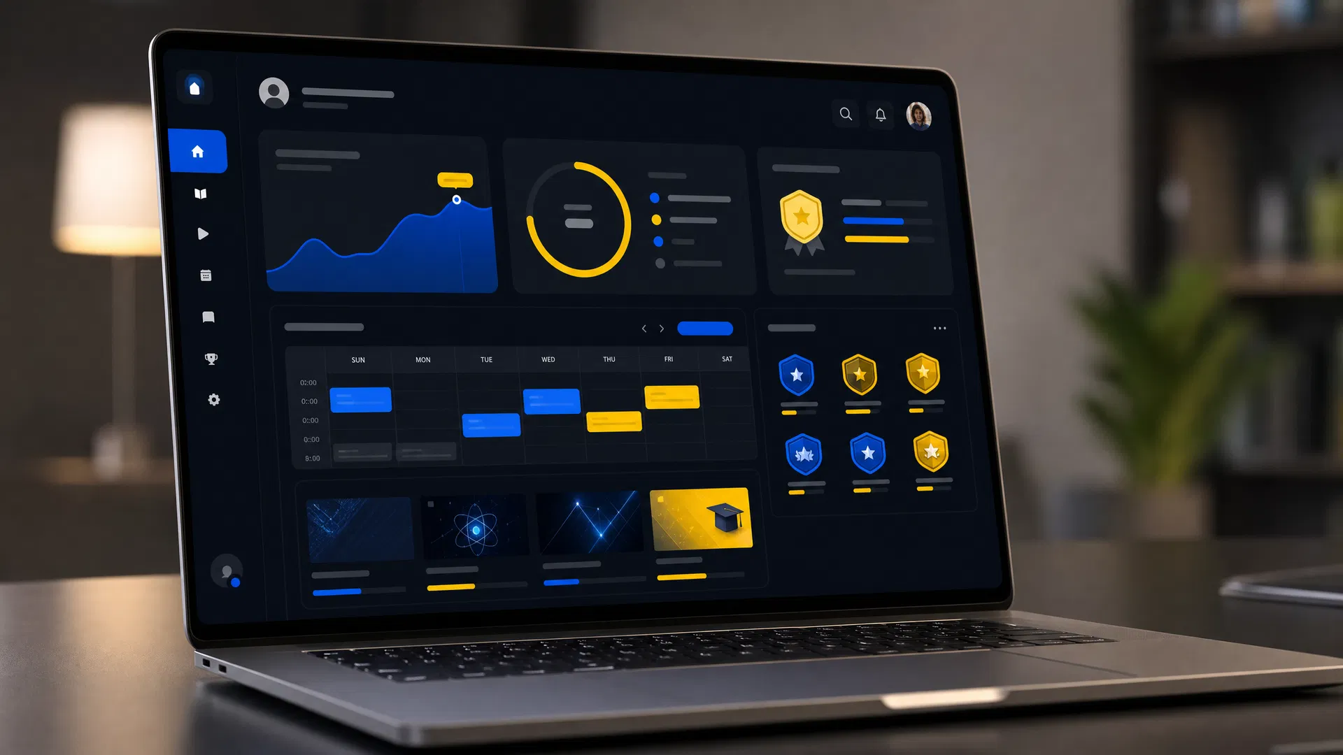 Dashboard da plataforma PLUS