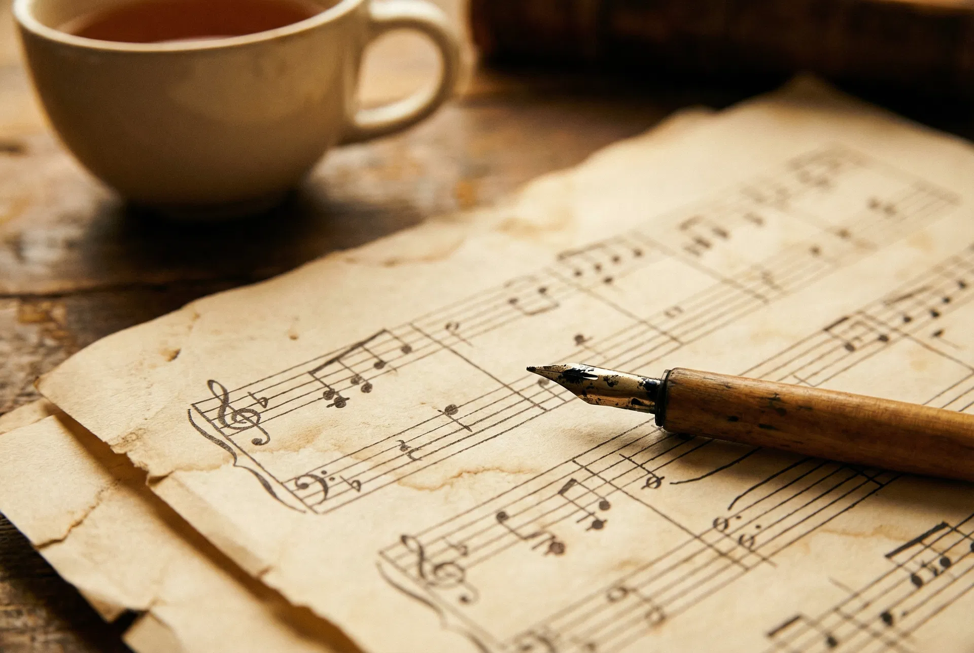 Handwritten music composition