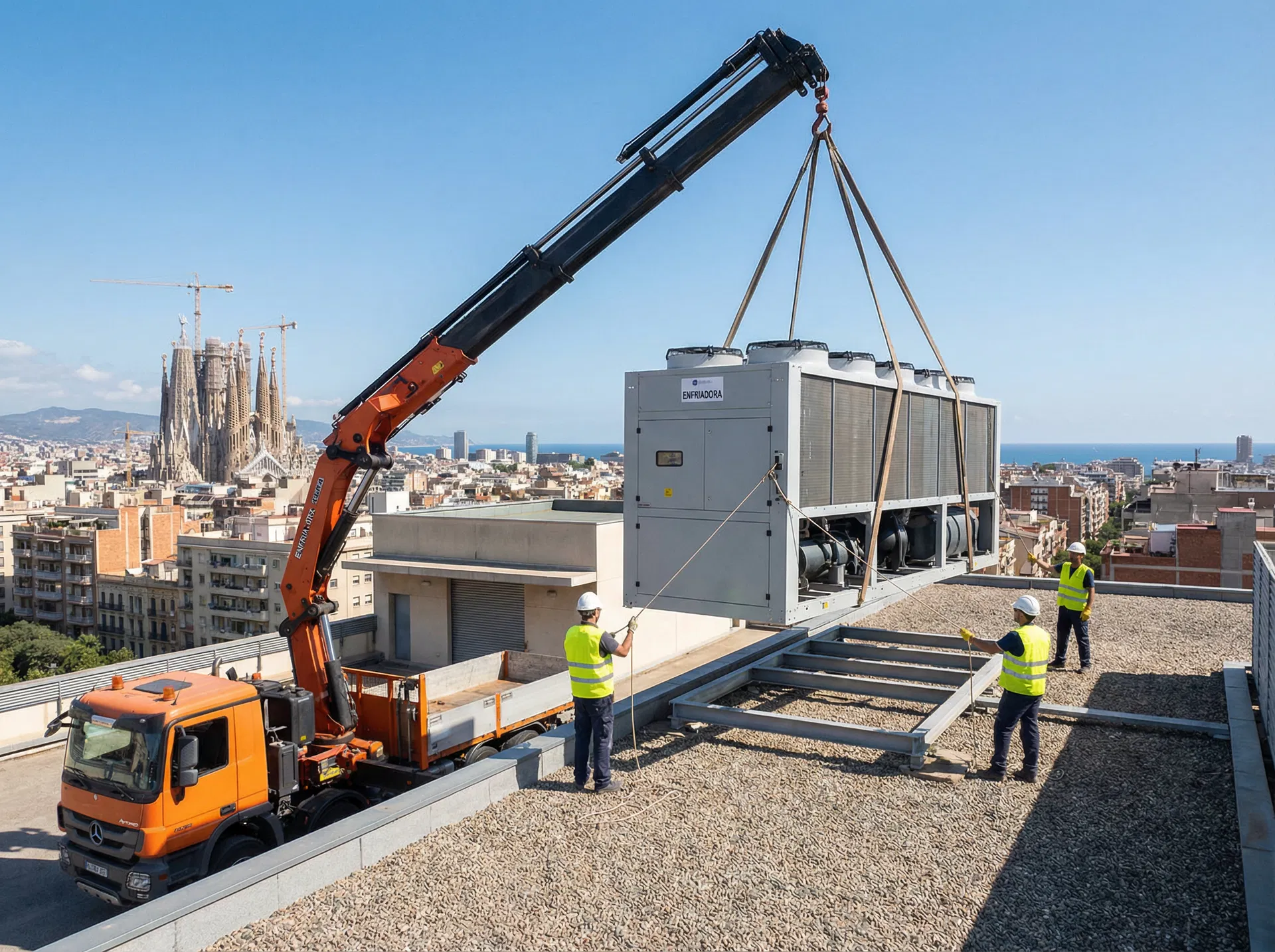 Instalación de Enfriadora Industrial