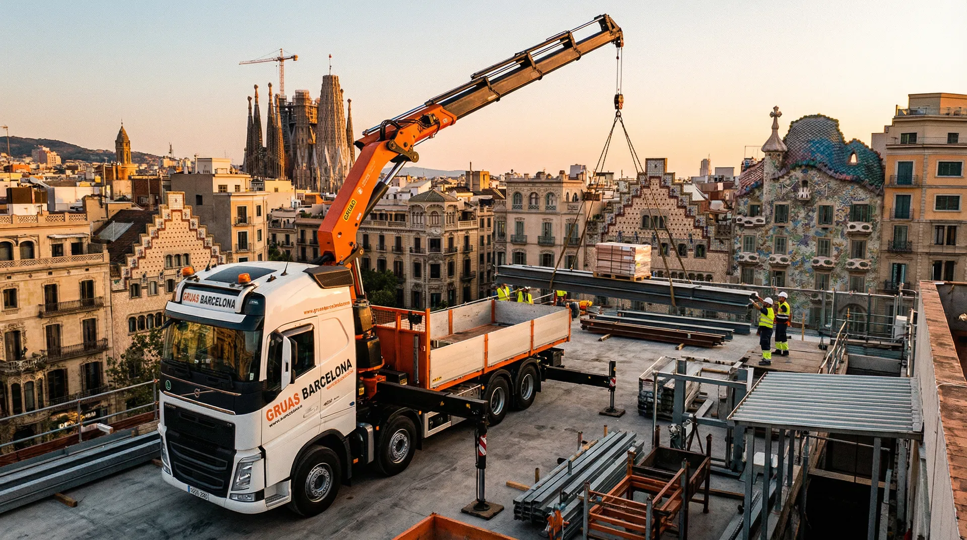 Elevación de Materiales en Obra