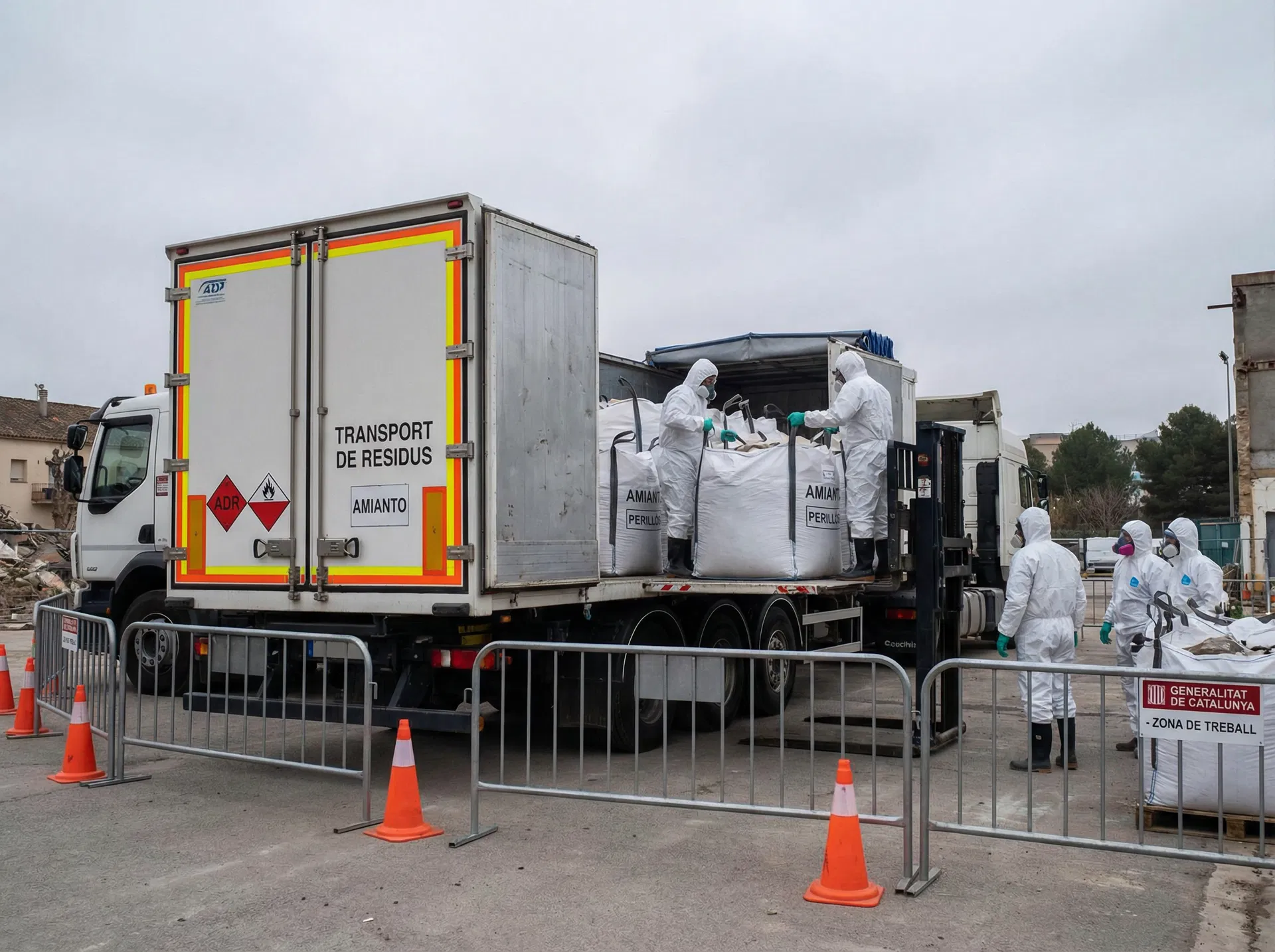 Transporte de Residuos con Amianto