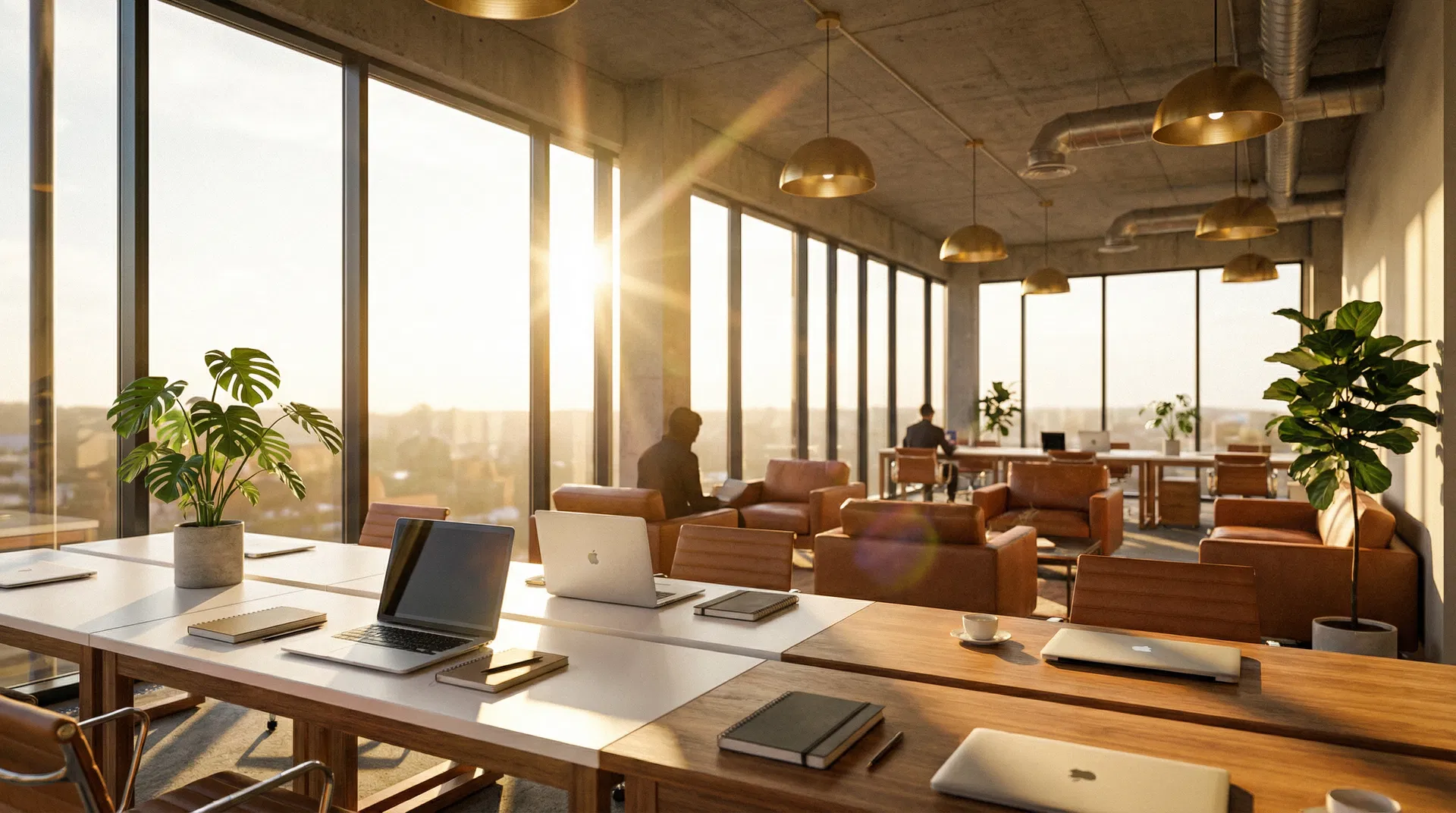 Espaço de coworking premium