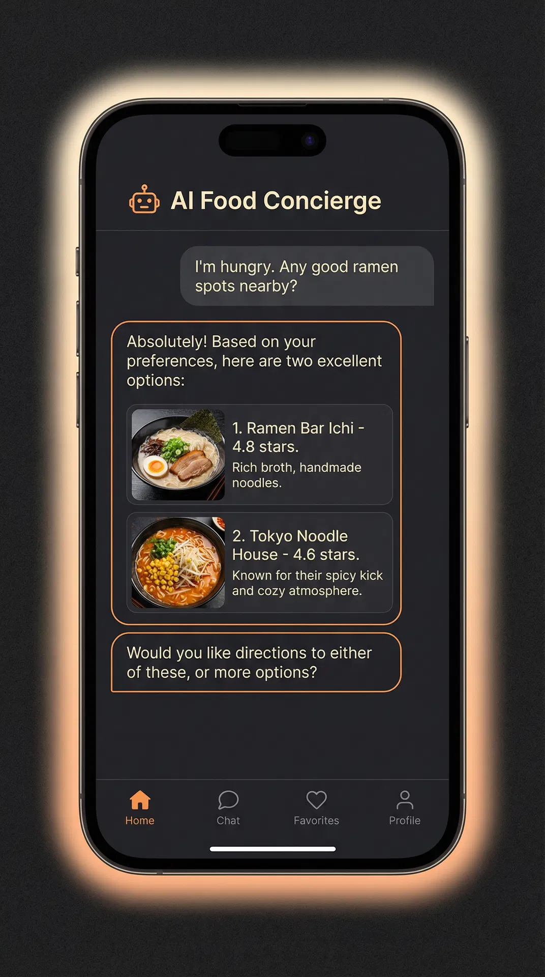 bitewise AI chat interface