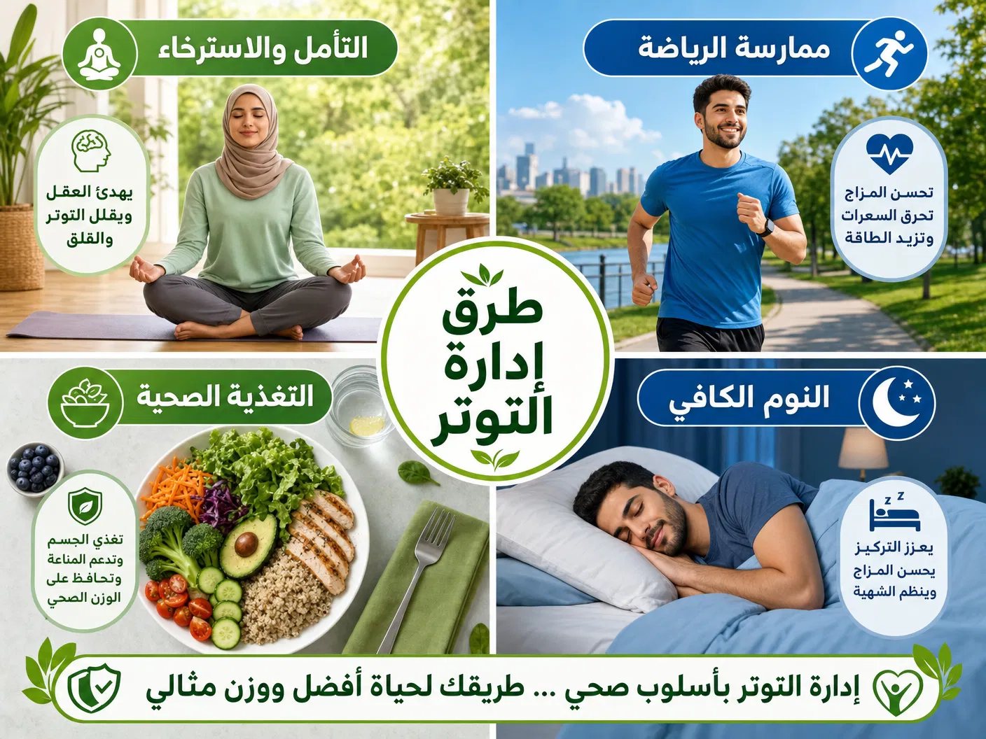 طرق إدارة التوتر للحفاظ على الوزن الصحي