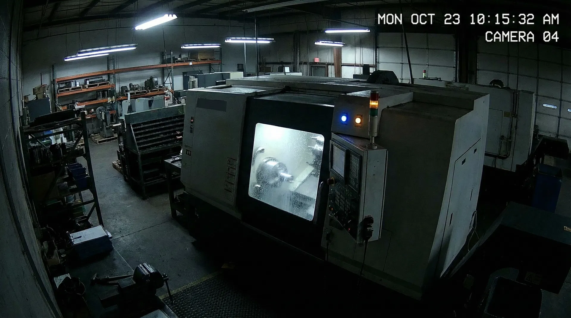 Câmera ao vivo da máquina