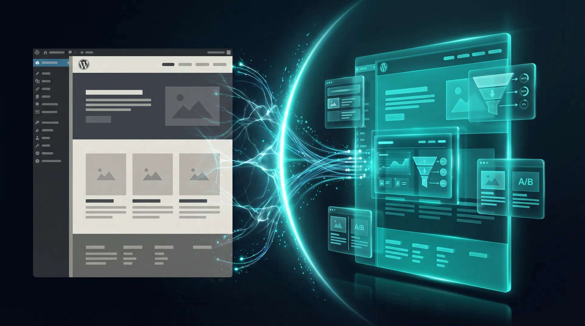 AI transforming WordPress into a high-converting funnel