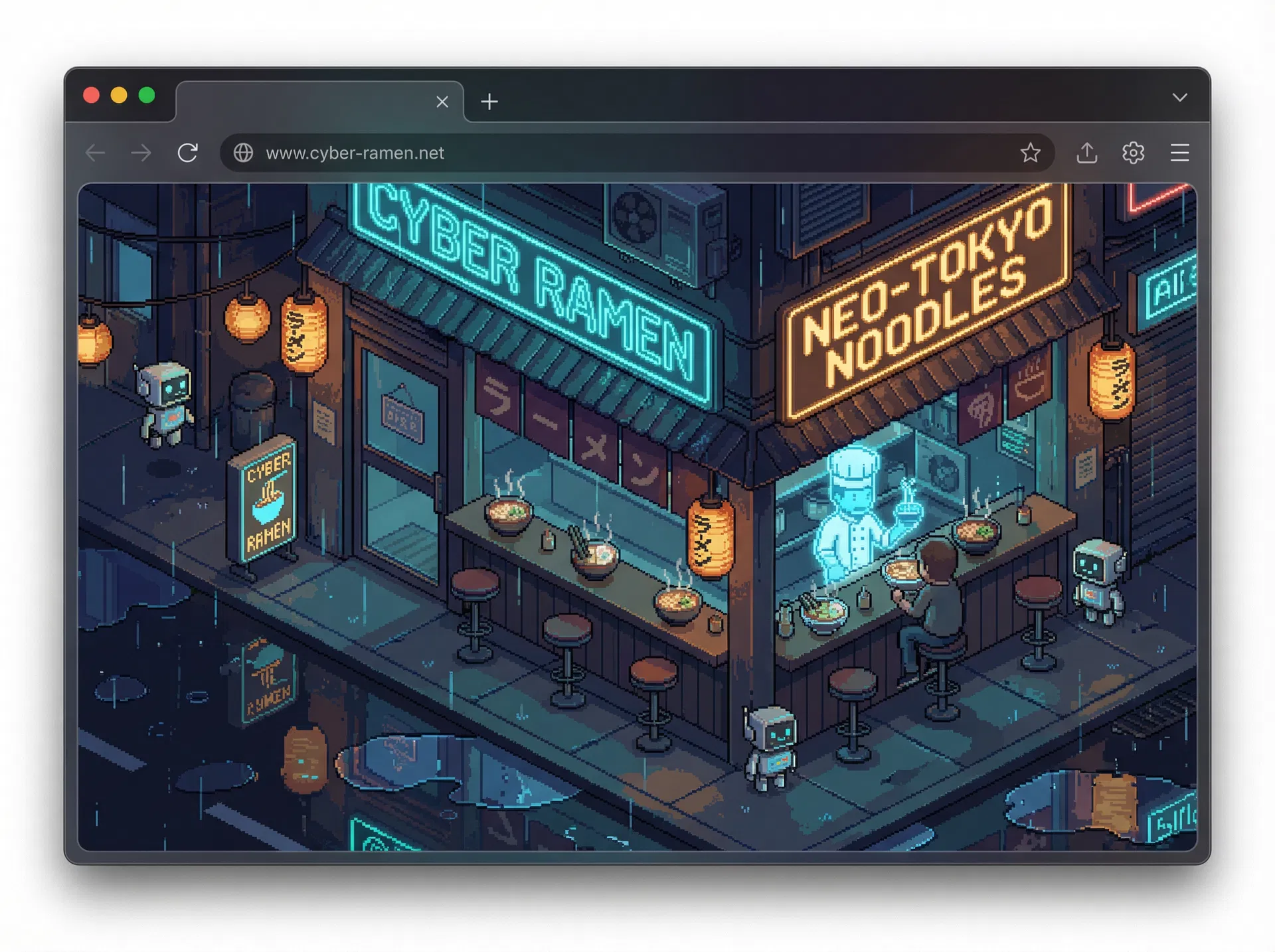 Cyberpunk Noodle Bar