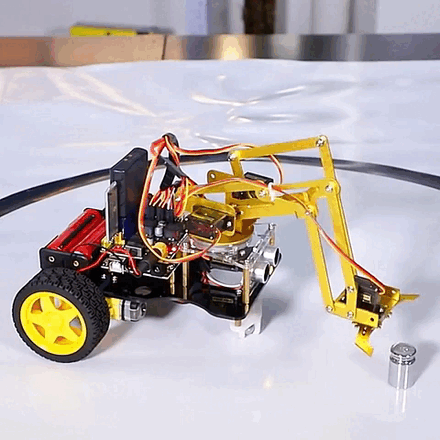 Keyestudio 4DOF Mechanical Arm Robot Car Learning Starter Kit W/PS2 Contoller for Arduino Robot/Support Android &IOS