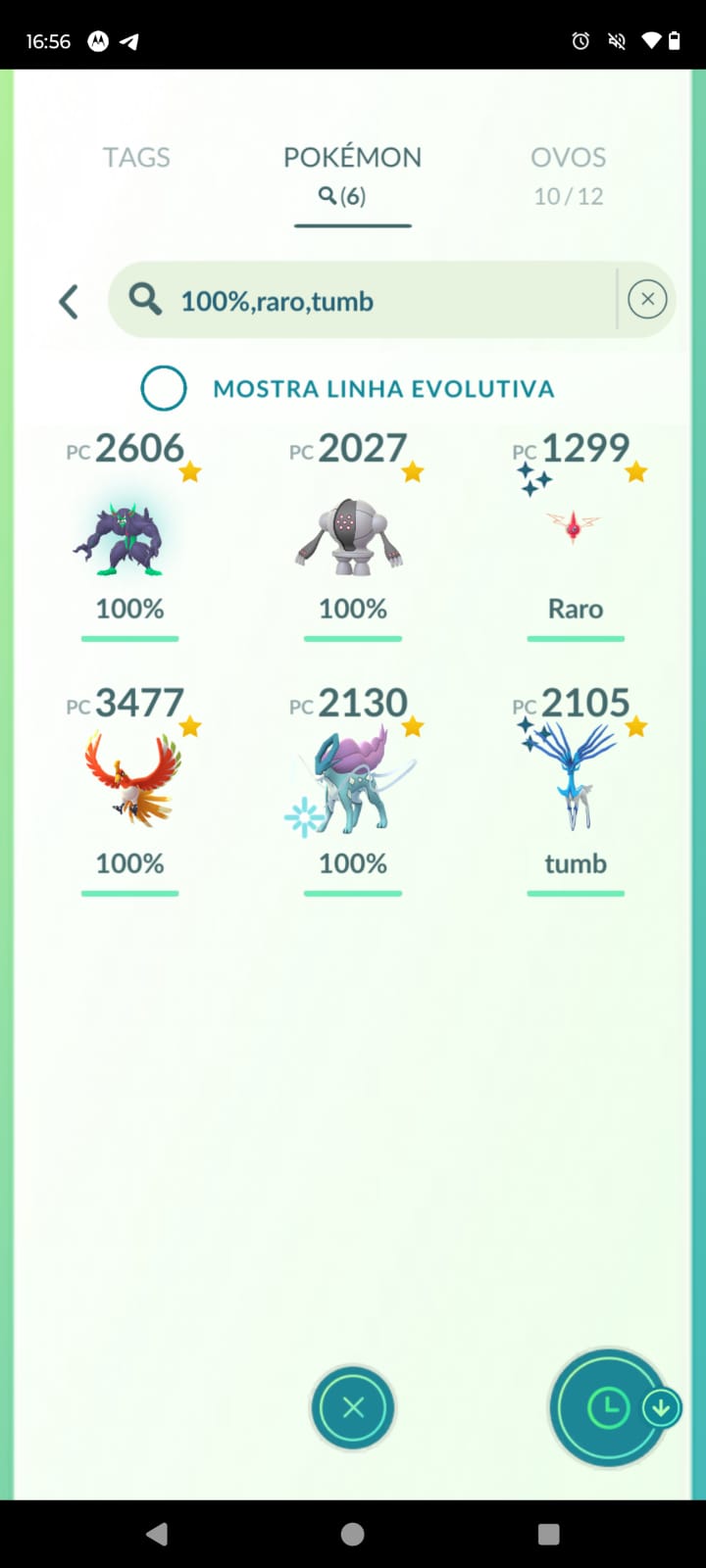 Conta com Lendários 100%/Lendários Shiny/Rotom Shiny/2 Radar d Giovani PokémonGO
