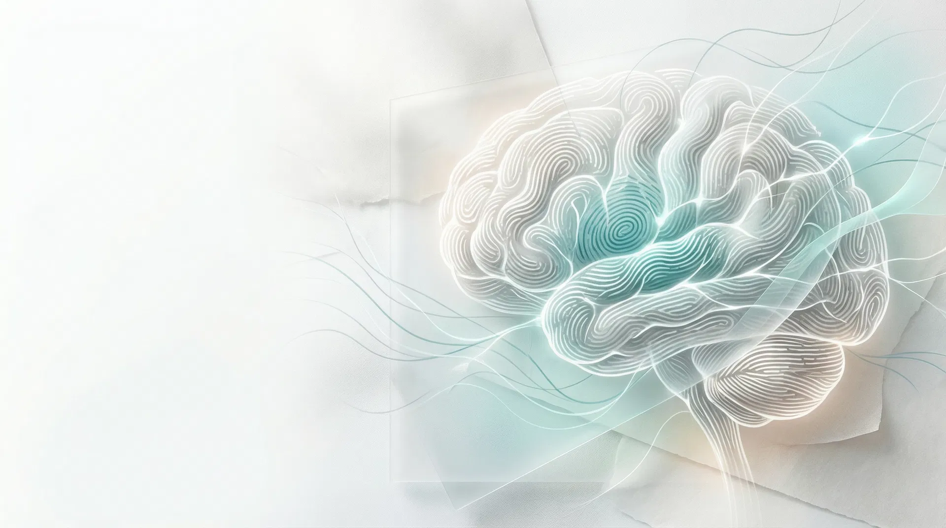 Ilustración editorial abstracta inspirada en neuropsicología