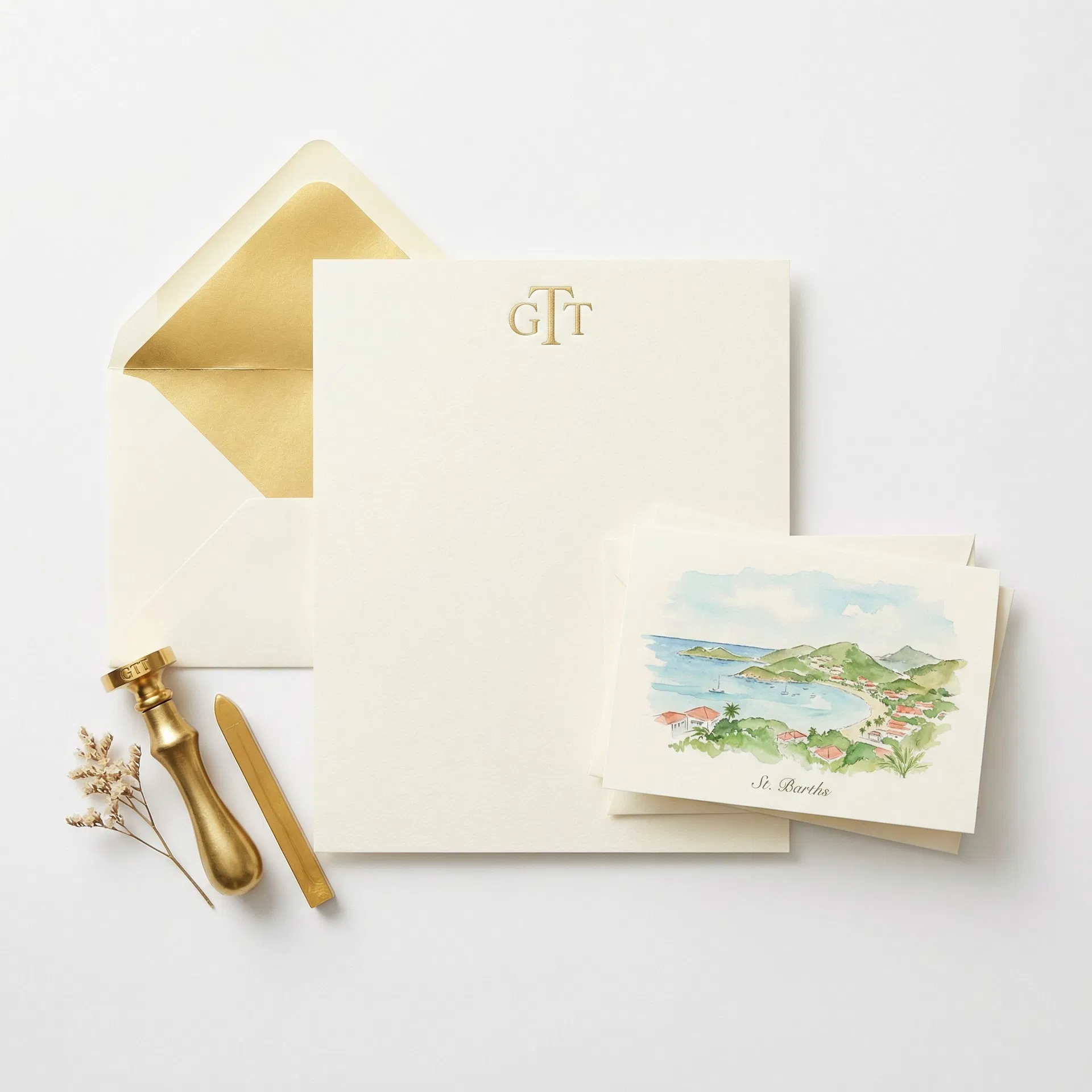 GTT Monogram Stationery Set