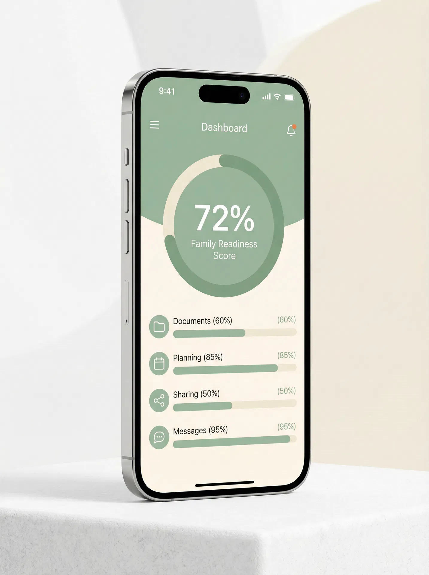 Good Mourning app on mobile
