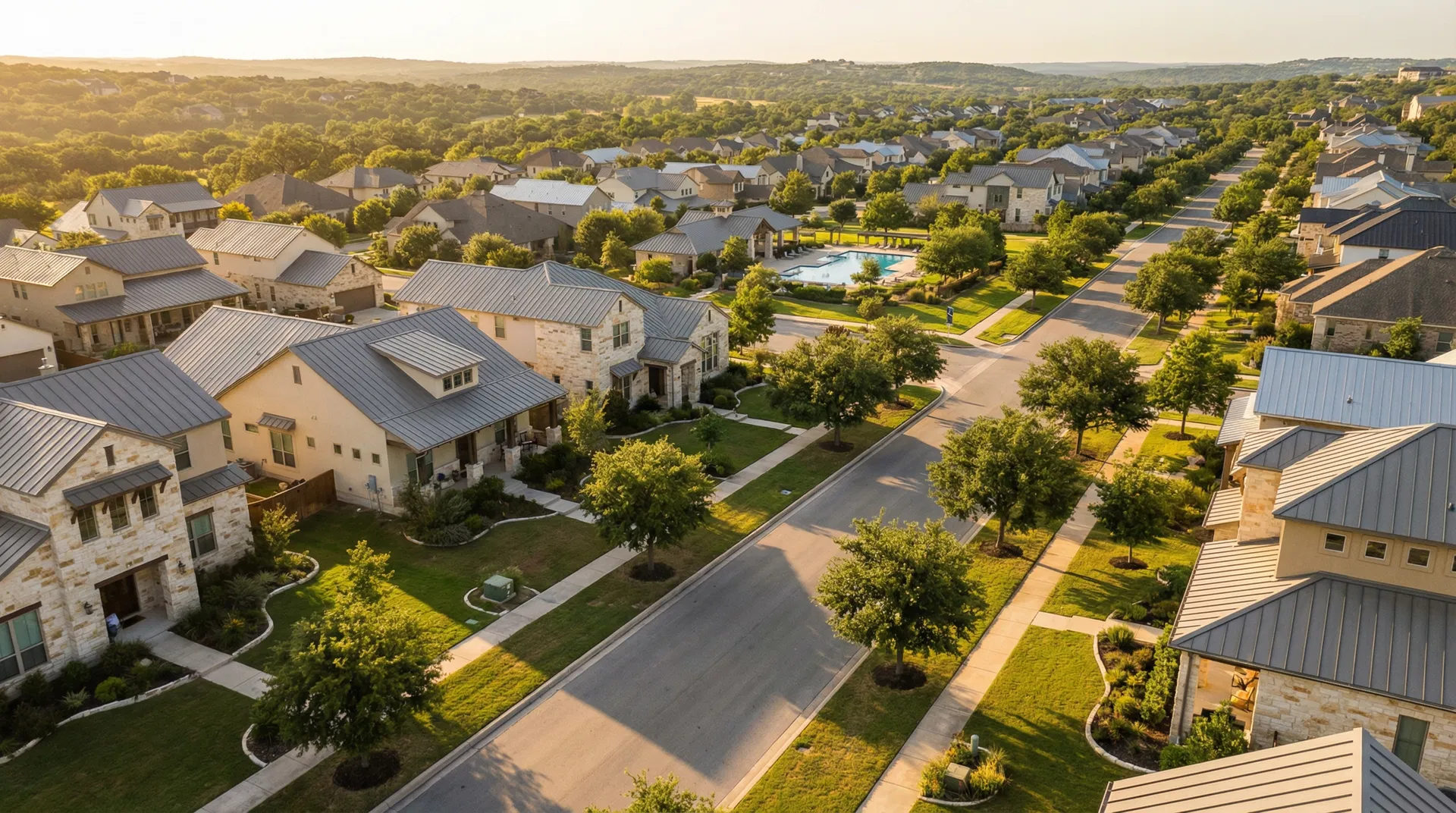 Austin suburban neighborhood