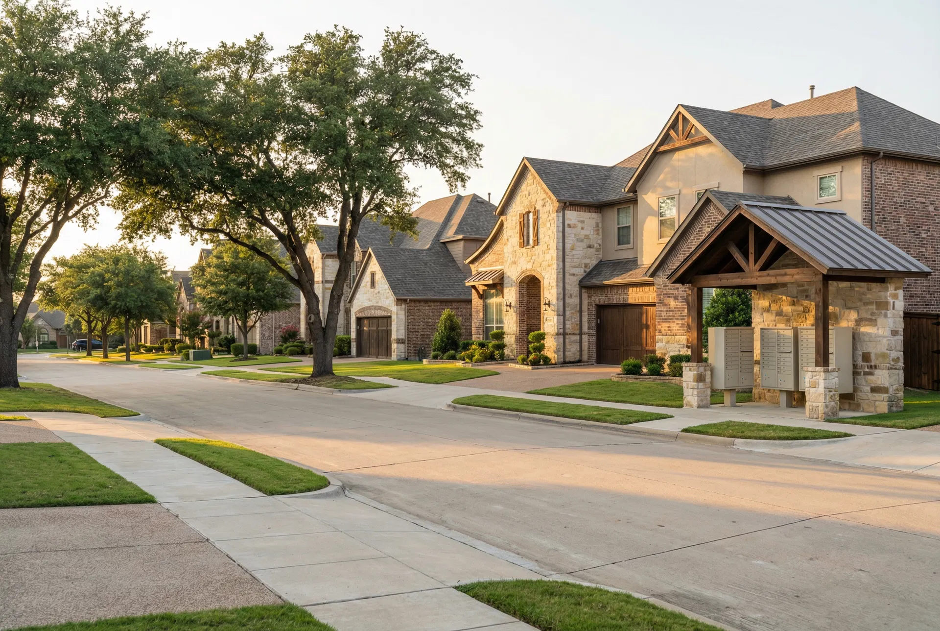 Pristine HOA neighborhood in Austin suburbs