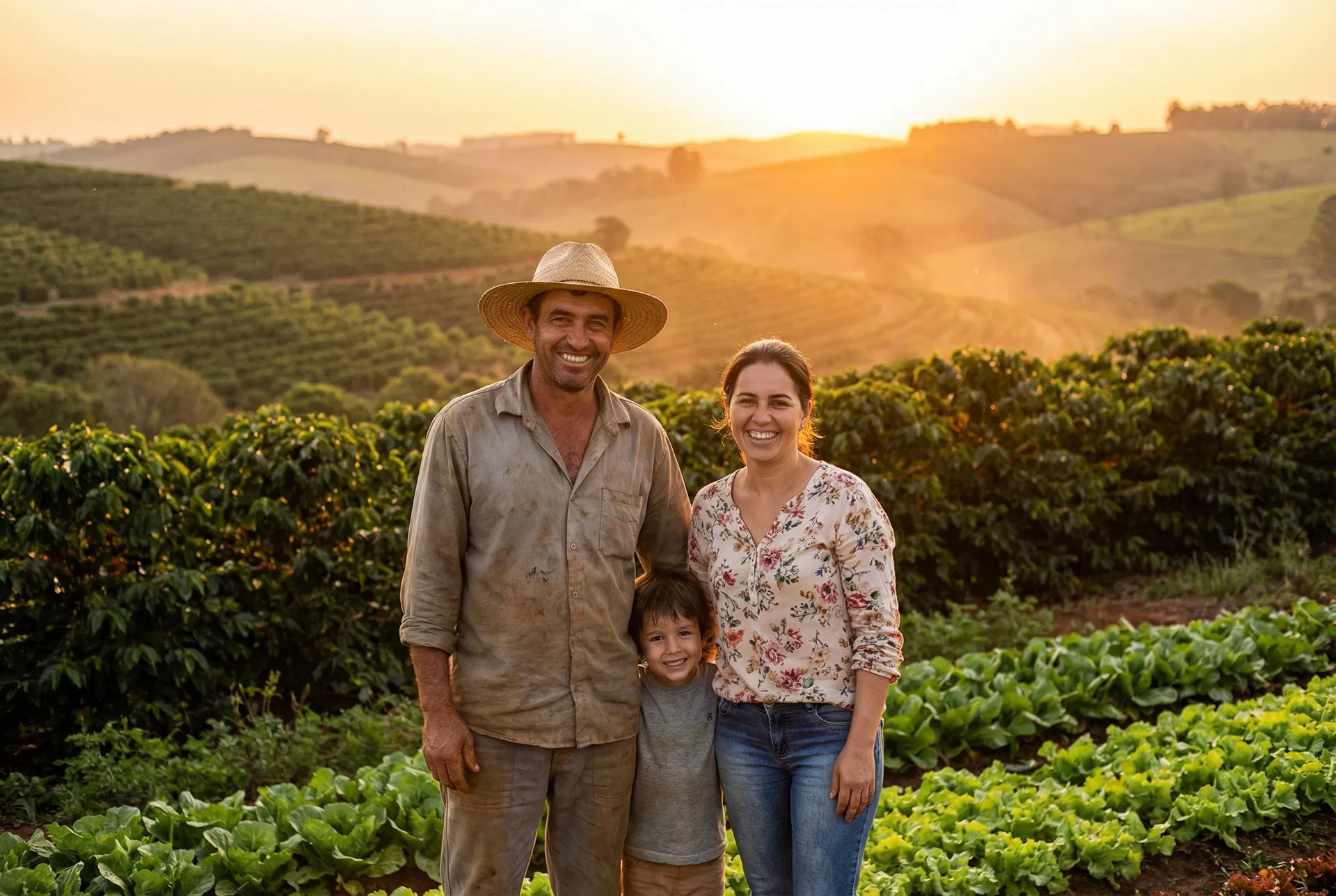 Família de produtores rurais