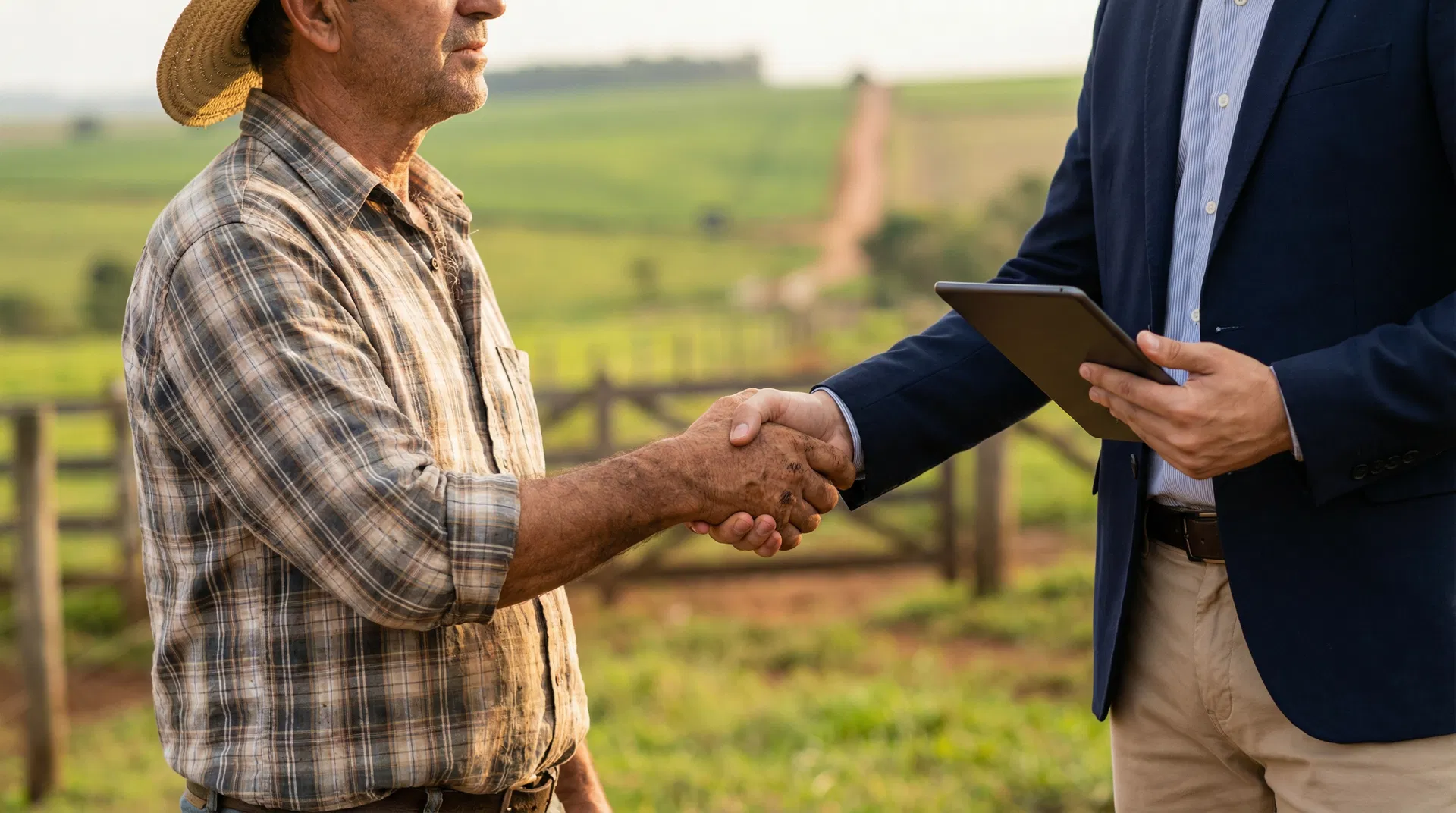 Parceria entre produtor rural e consultor financeiro