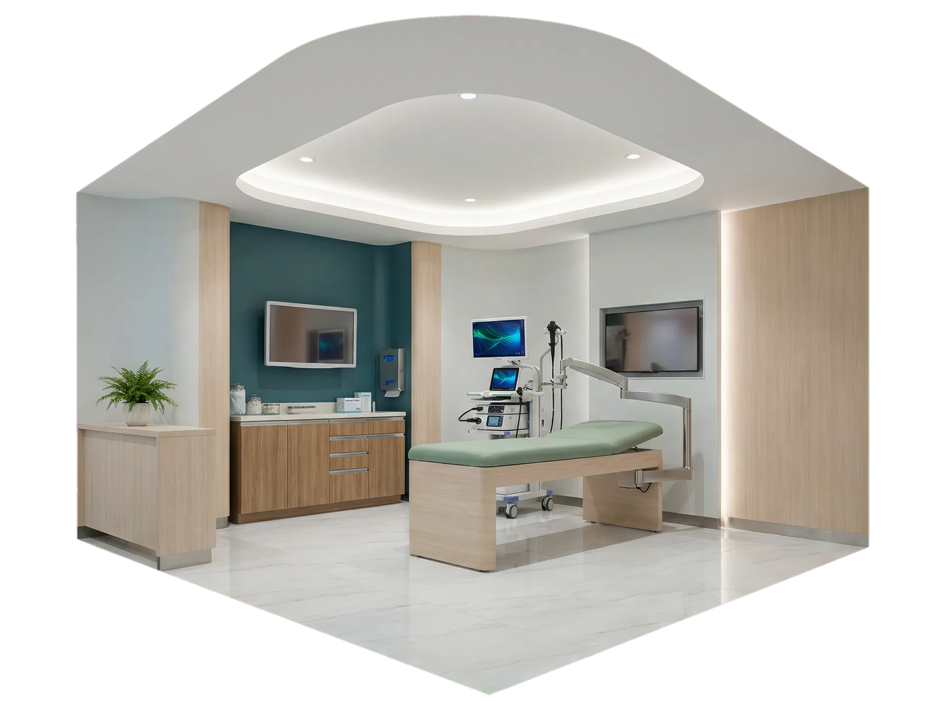 清潔感のある内視鏡検査室のイメージ