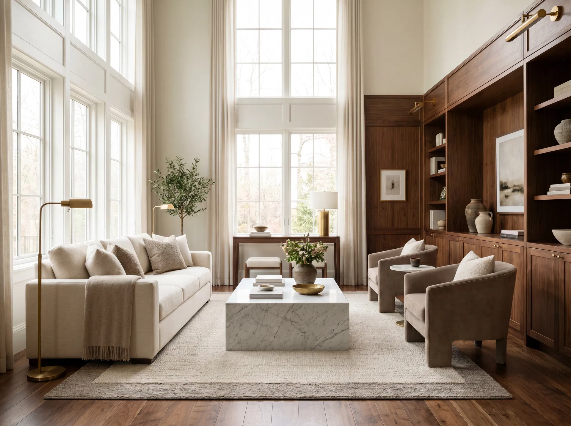 Modern interior of a Canadian rental home