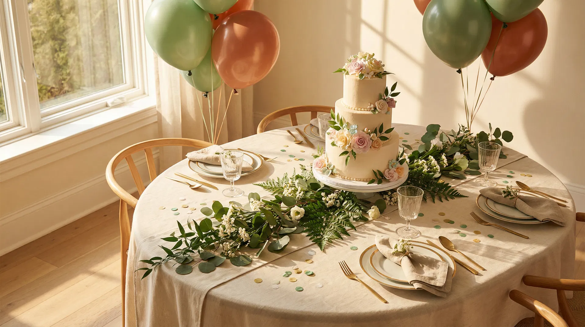 Beautiful children's birthday party table