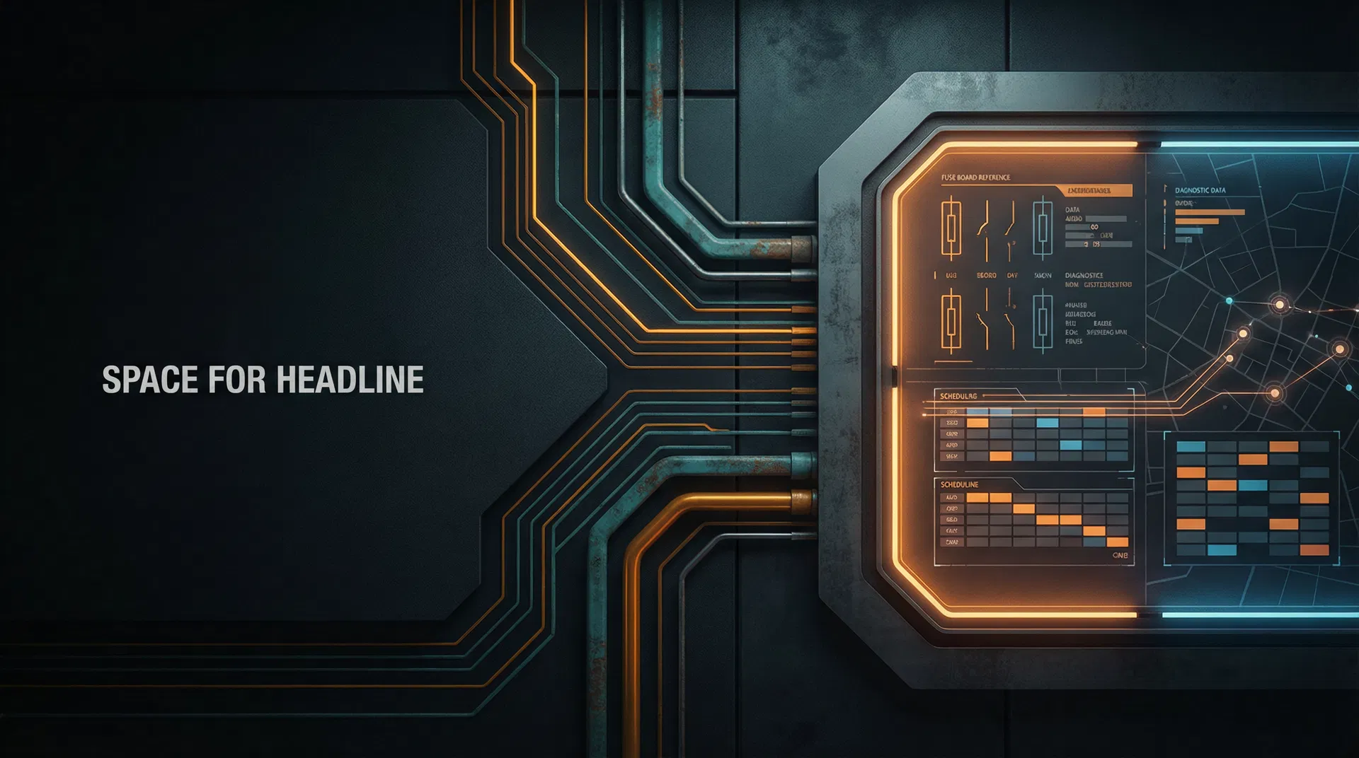 Abstract premium electrician operations image for AnswerFlow