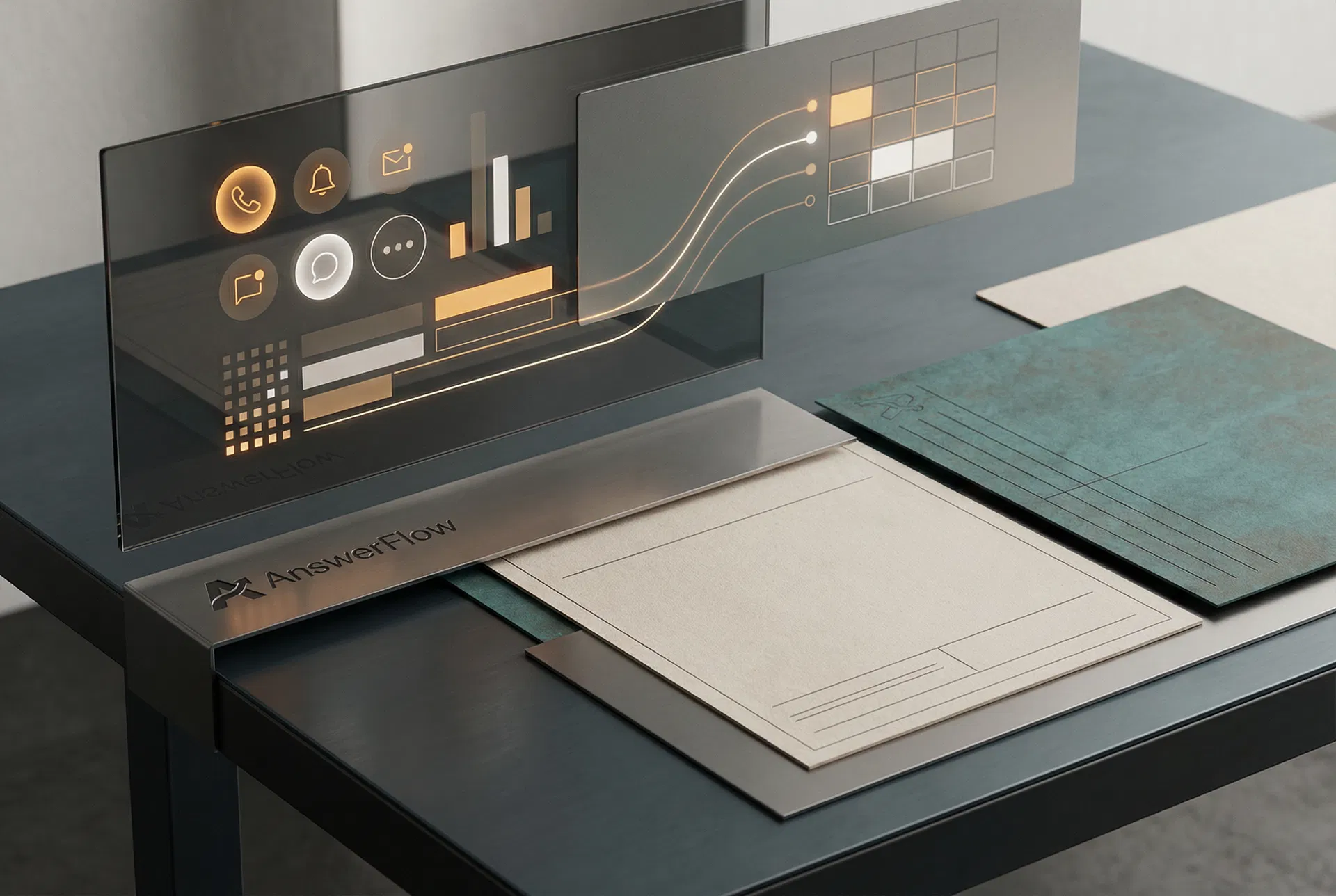 Structured AnswerFlow operational scene showing enquiries turning into booked work