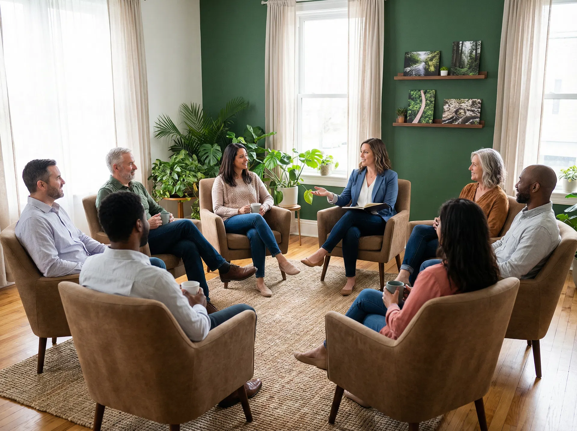 Group anger management session