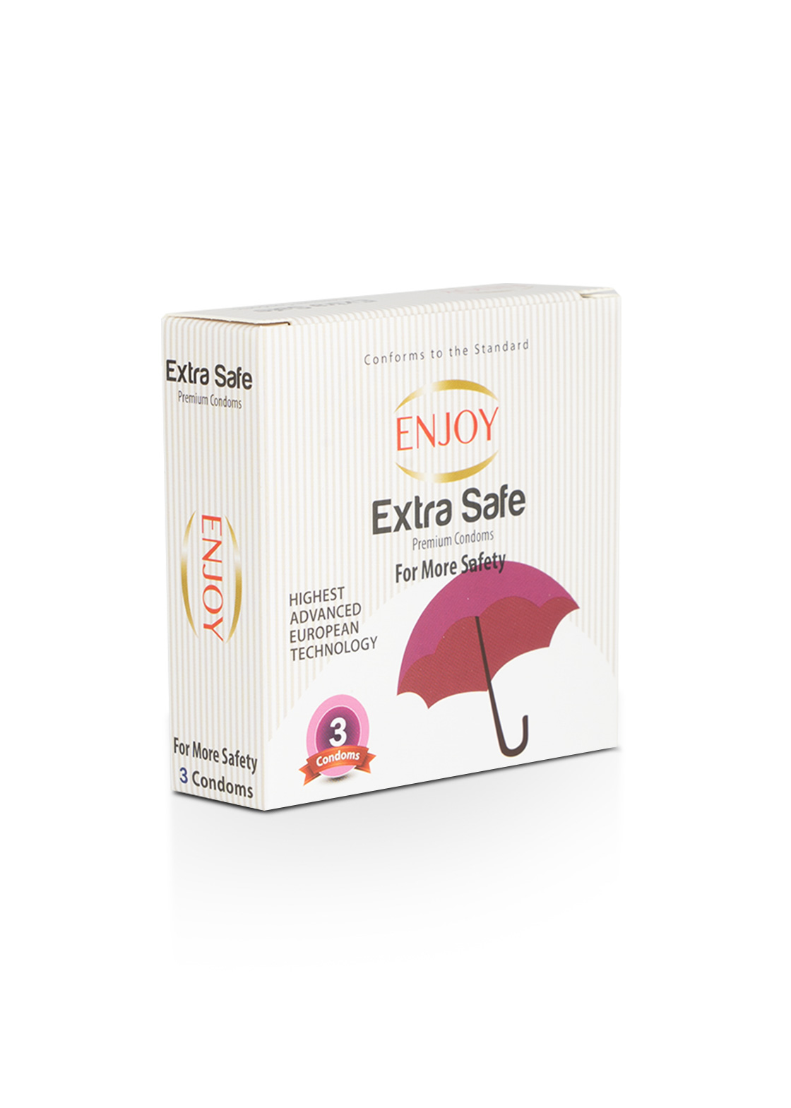 Enjoy Extra Safe Premium Condoms 3 pcs