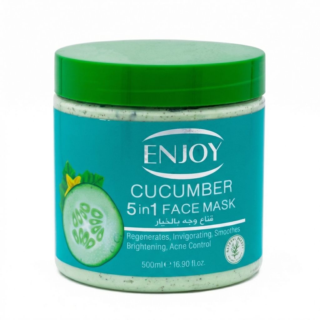 Enjoy Face & Body 5 In 1whitening Mask Cucumber 500 ml