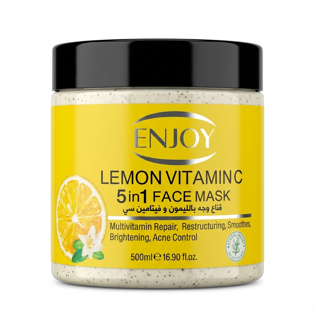 Enjoy Face & Body 5 In 1 Whitening Mask Lemon 500 ml